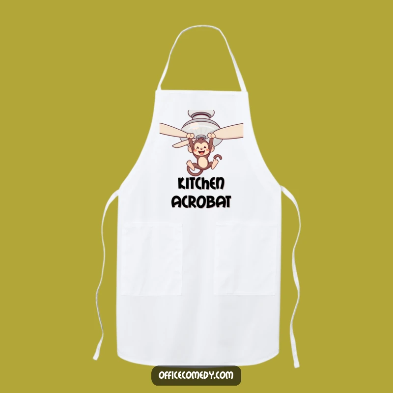 Funny Monkey Kitchen Apron: Whimsical Chef Gift for Adventurers