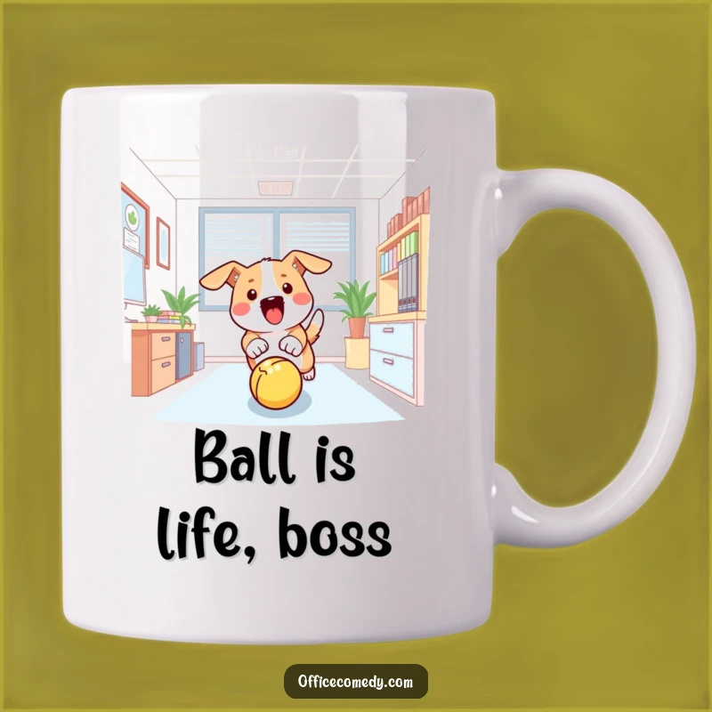 Funny Dog Office Chaos Mug: Playful Pup Gift for Dog Lovers