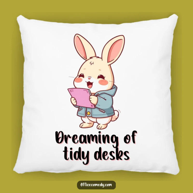 Funny Rabbit Jacket Pillow: Plush Comfort with a Hilarious Document Stacker