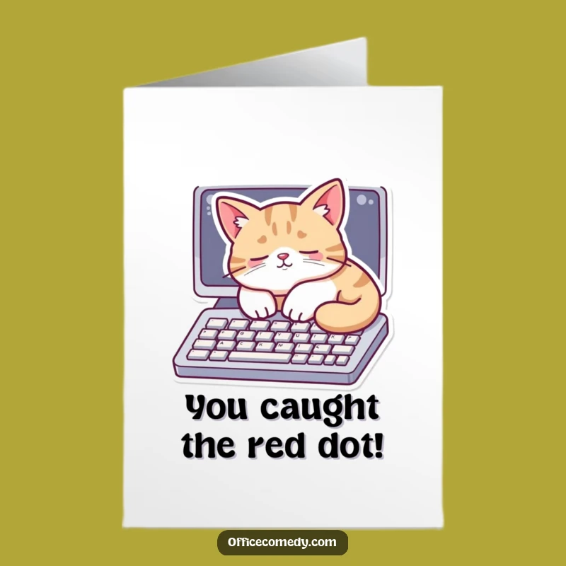 Free Printable Cat Congratulations Card: Tech Snooze!