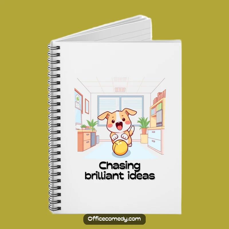 Funny Dog Office Notebook: Playful Journal for Work & Ideas Gift