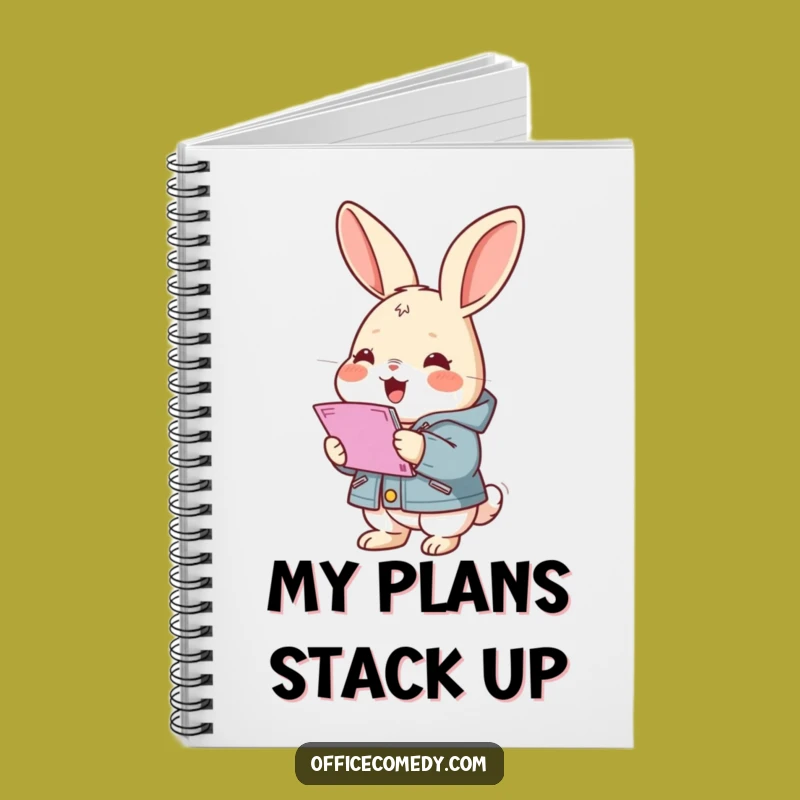 Funny Rabbit Jacket Notebook: Organize Ideas with This Bunny Business Journal